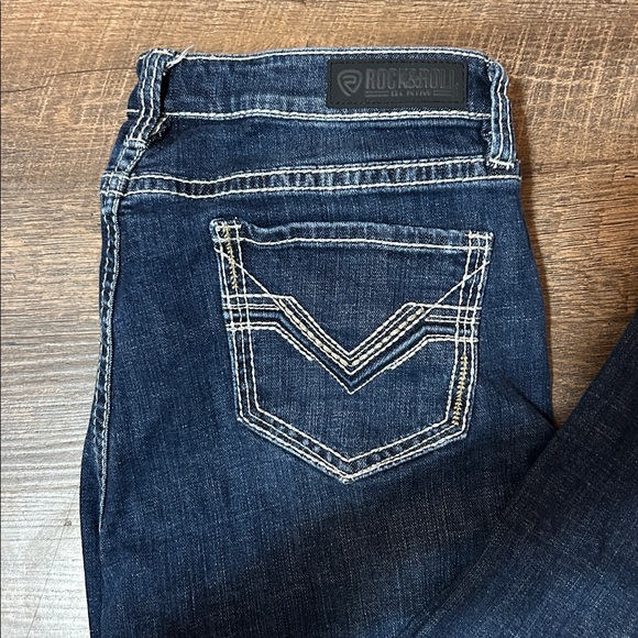 Rock & Roll Cowgirl Mid Rise Riding Jeans - Picture 2 of 5